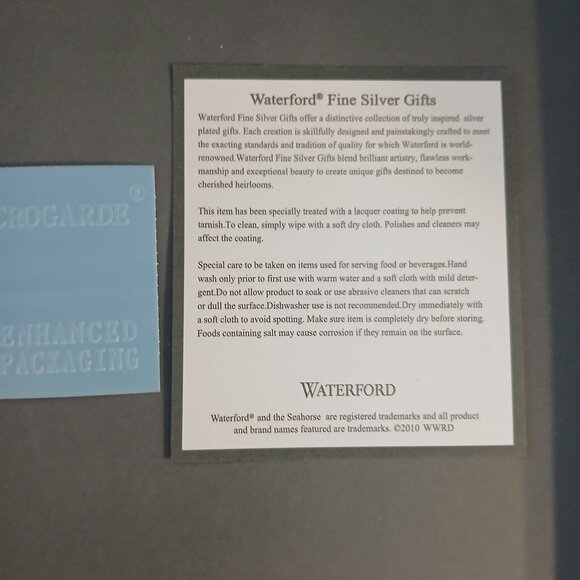 Waterford Lismore Diamond Photo Frame 5 x 7 in gold - New in Box - Picture 4 of 6